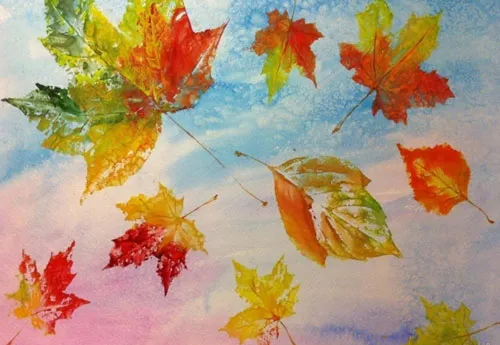 Осенние листья из бумаги