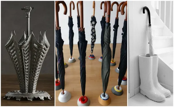 Оригинальное хранение зонтов.