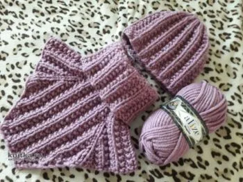 Как связать папку резинкой спицами