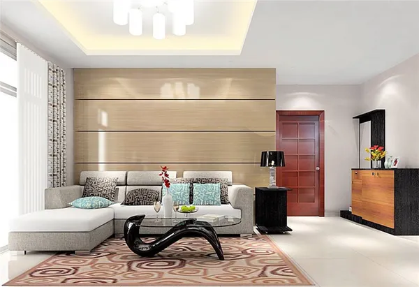 Фото углового дивана со спальным местом в гостиной 