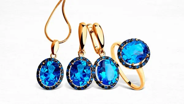 Изделия из золота с чёрным родированием