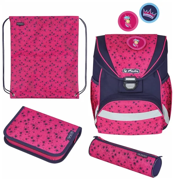 Herlitz Ранец Ultralight Plus Stars с наполнением