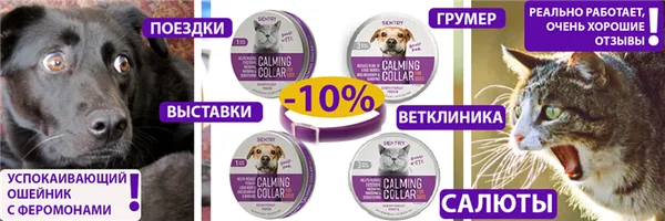 АКЦИЯ УСПОКАИВАЮЩИЕ ОШЕЙНИКИ С ФЕРОМОНАМИ