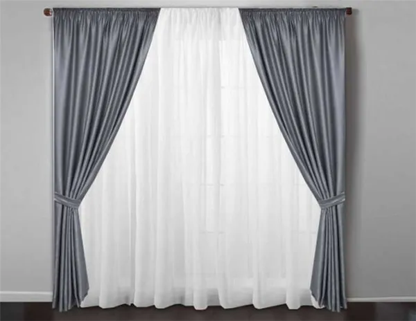 Серые шторы в спальне: примеры сочетания серого цвета с обоями, фото модных новинок, варианты дизайна. Серые шторы в спальне. 48