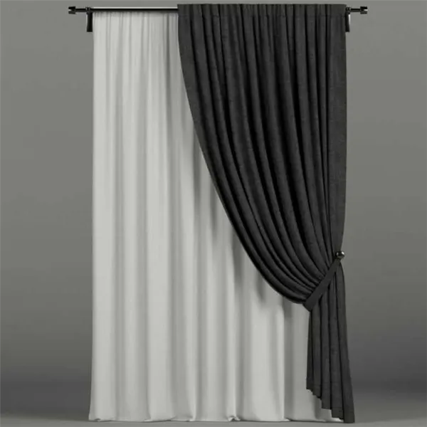 Серые шторы в спальне: примеры сочетания серого цвета с обоями, фото модных новинок, варианты дизайна. Серые шторы в спальне. 59