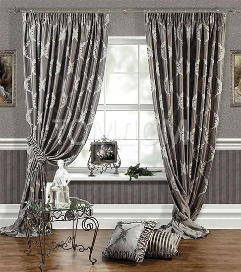 Серые шторы в спальне: примеры сочетания серого цвета с обоями, фото модных новинок, варианты дизайна. Серые шторы в спальне. 26