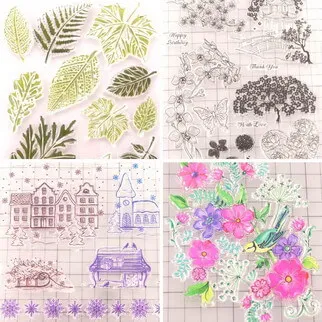 резиновые штампы для скрапбукинга