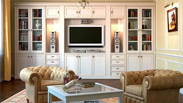 Такая мебель даже в классическом интерьере смотрится очень современно