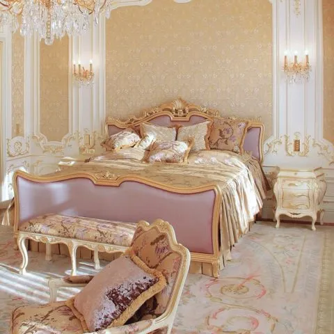 Шикарный дизайн спальни в стиле барокко: оригинальные идеи оформления + фото