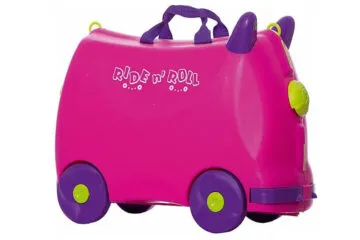 Детский чемодан Trixie (Трикси, розовый) на колесиках противоударный