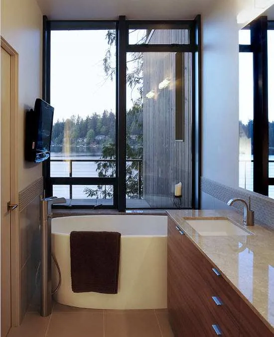 маленькая ванная комната минимализм