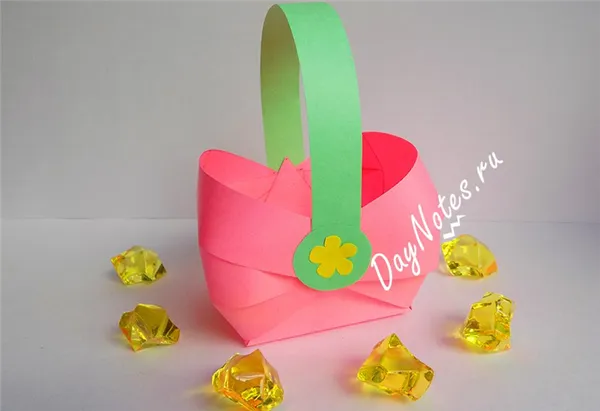 корзиночка из бумаги своими руками