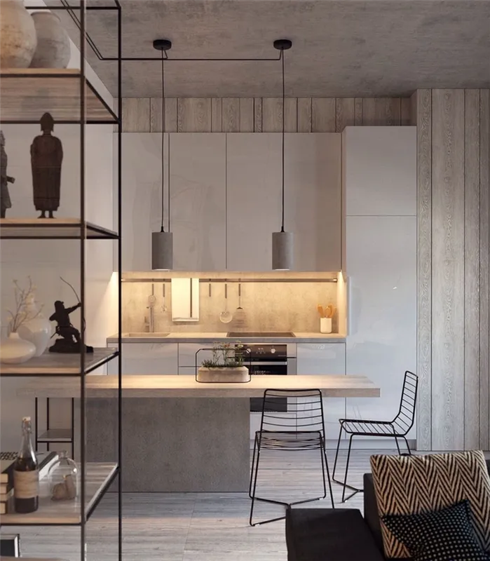 80 вдохновляющих фото серых кухонь в интерьере + советы по оформлению