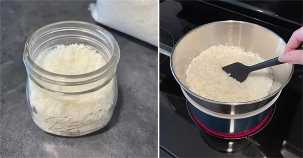 На фото изображено - Свечи своими руками: гайд по материалам для начинающих, советы и мастер-класс, рис. Плавим воск