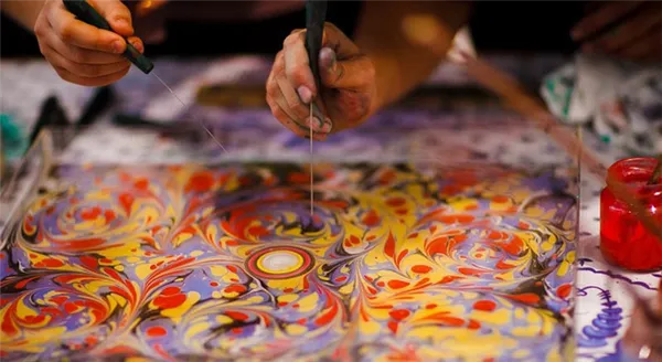 Рисование эбру