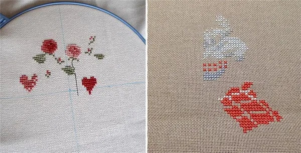 На фото изображено - Как выбрать канву для вышивания?, рис. Вышивка на равномерке