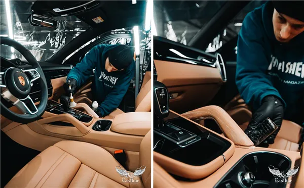 Химчистка салона автомобиля. Сухая химчистка салона автомобиля. 17