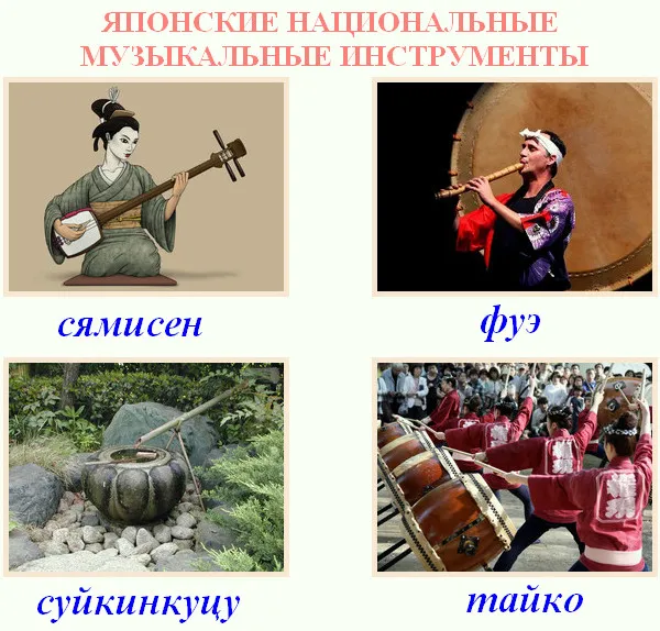 японские народные музыкальные инструменты